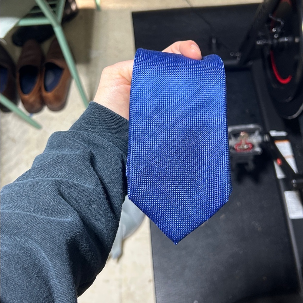 Banana Republic Bright Blue Silk Tie